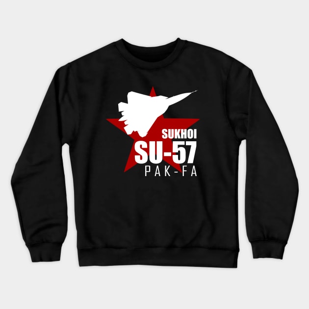 Sukhoi Su-57 Crewneck Sweatshirt by TCP